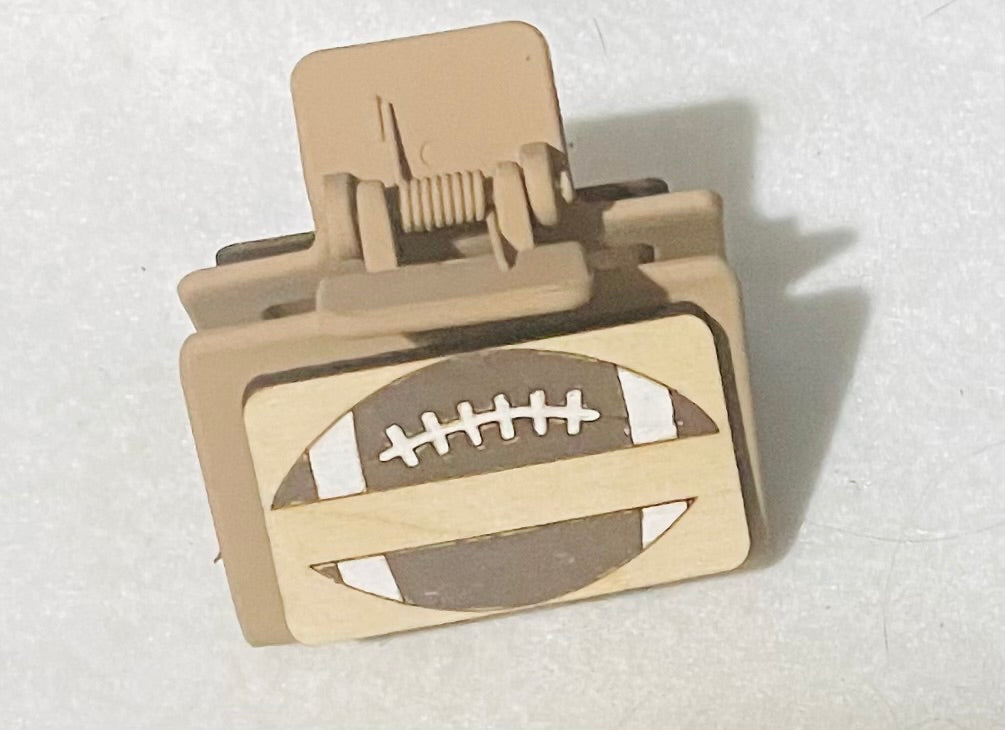 2” Claw Clip Football