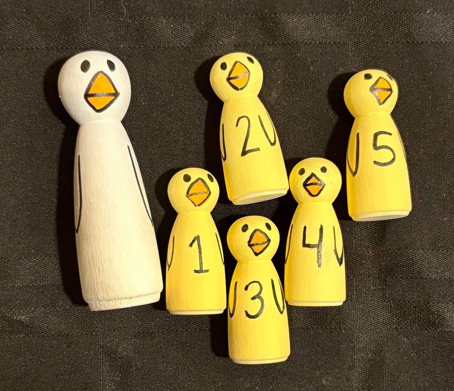 5 Little Ducks Peg Set