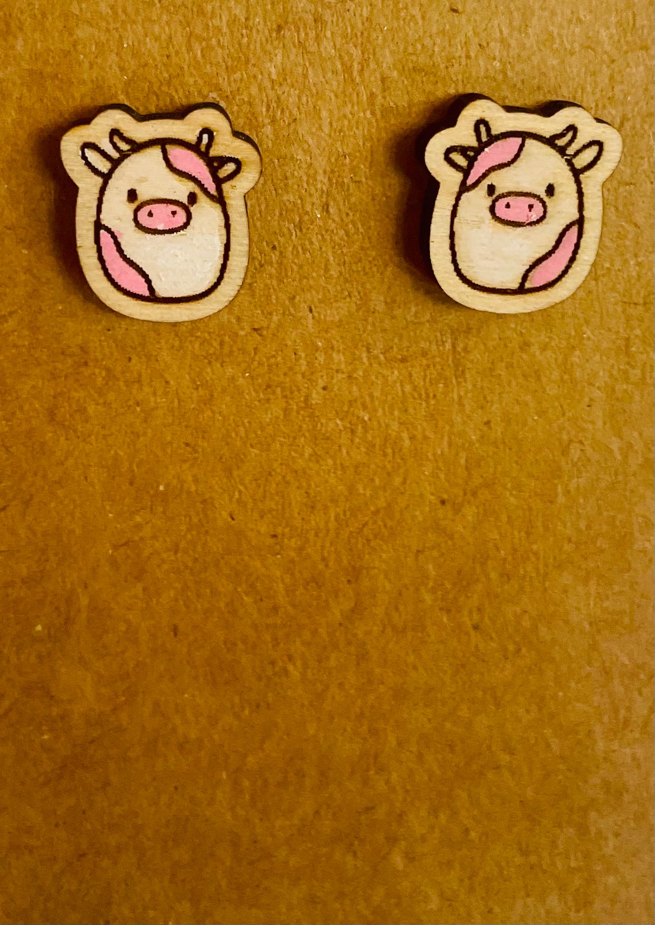 Cow Stud Earrings