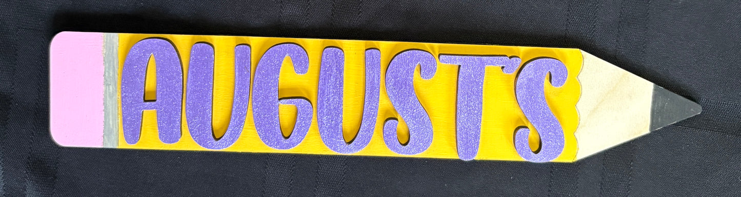 Personalized Interchangeable Back to School Sign