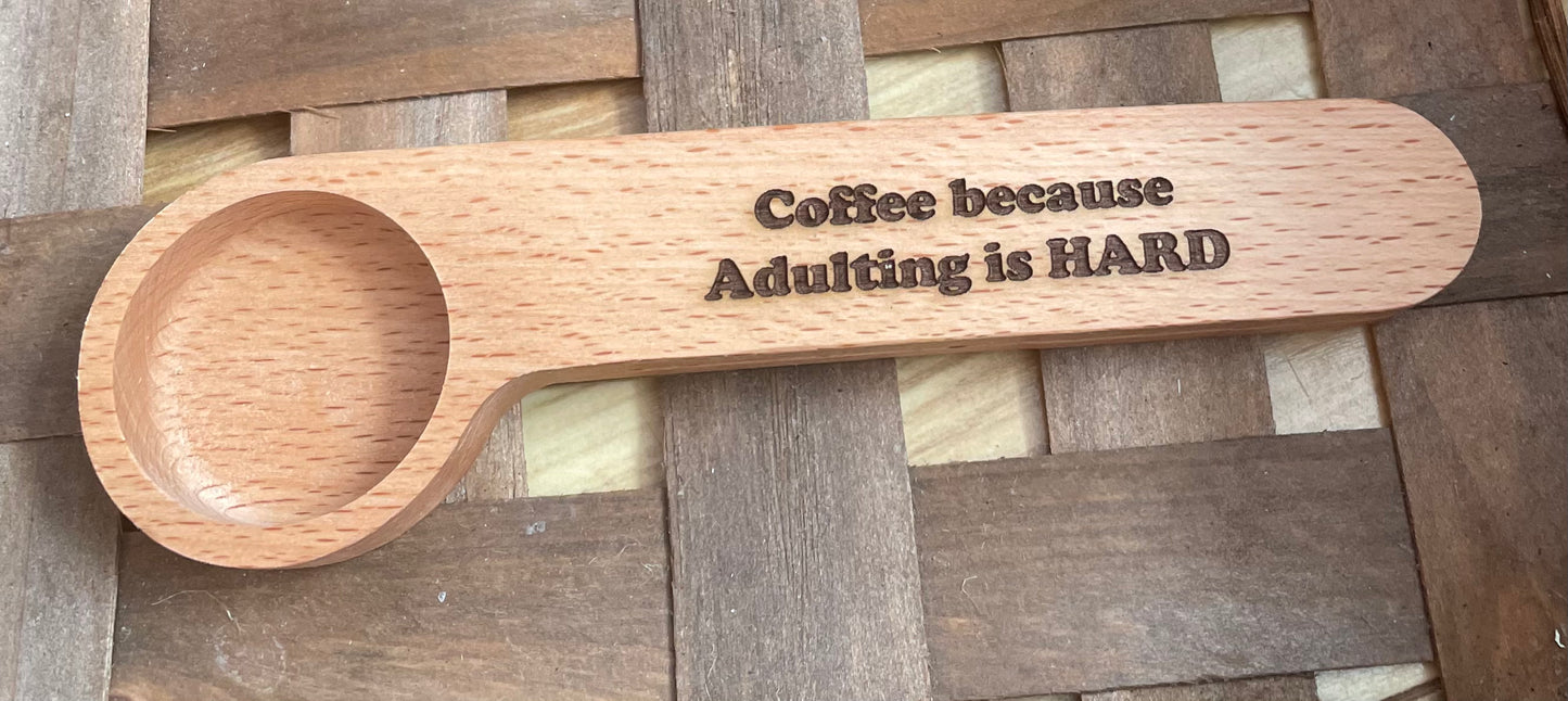 Laser Engraved Coffee Scoops
