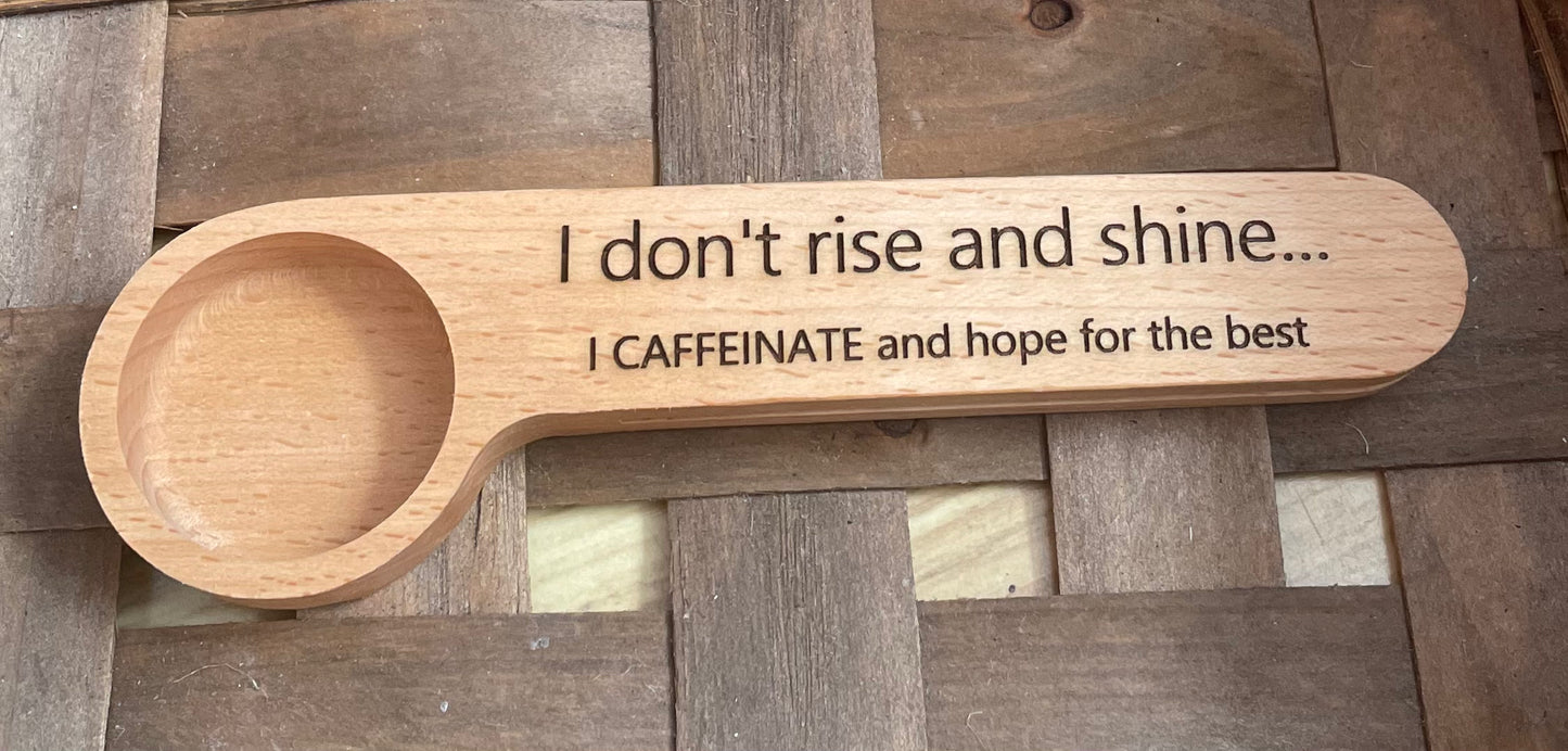 Laser Engraved Coffee Scoops