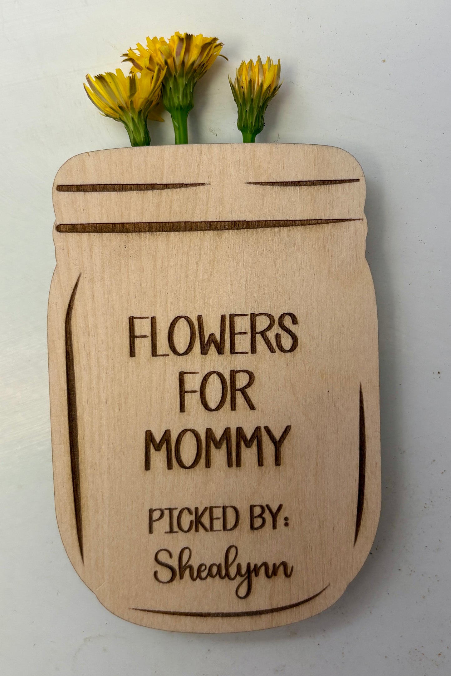 Custom Flower Holder Fridge Magnet