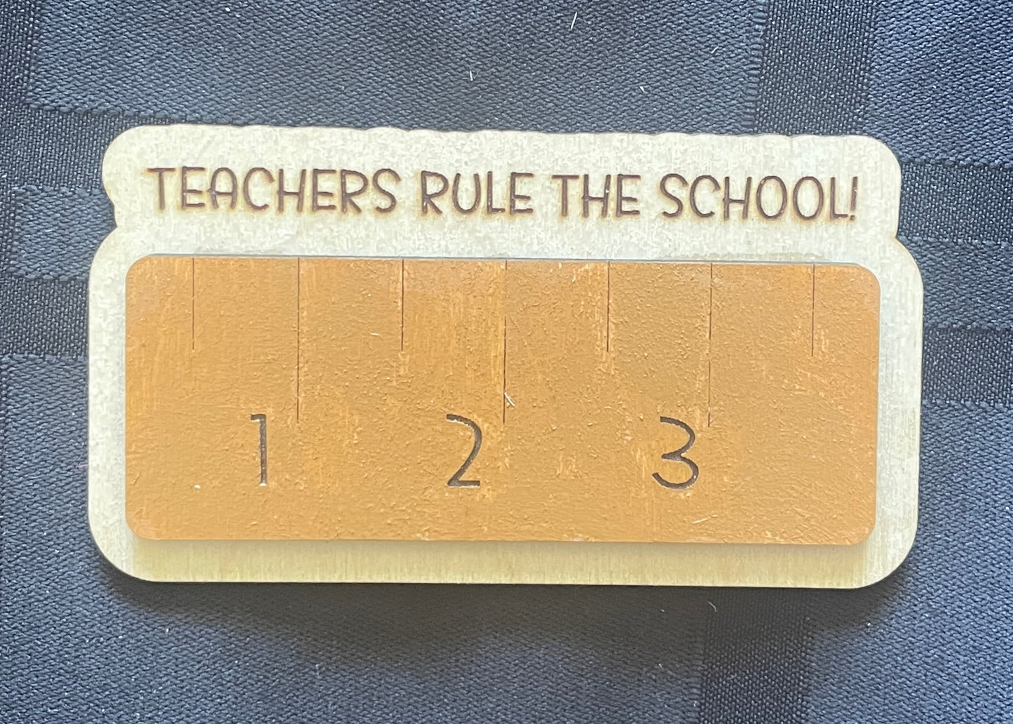 Teacher Two Layer Painted Magnet