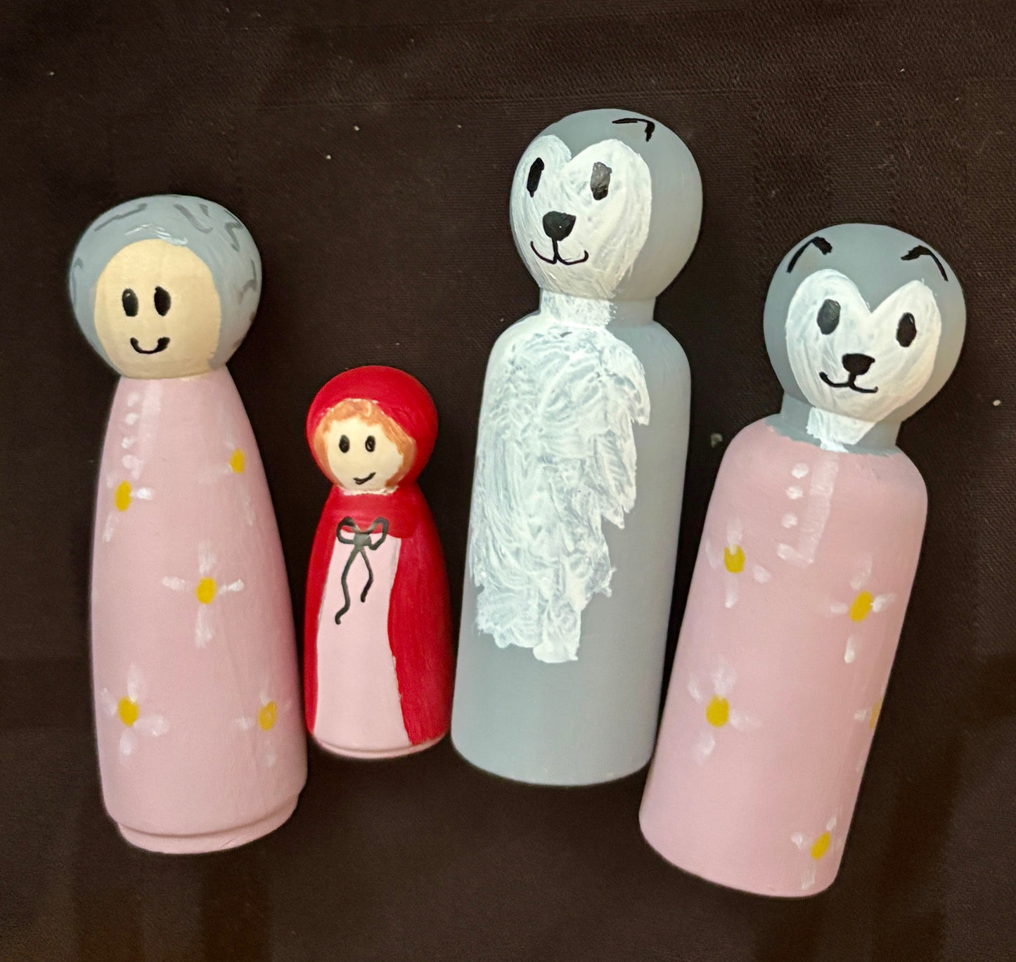Little Red Riding Hood Peg Doll Set