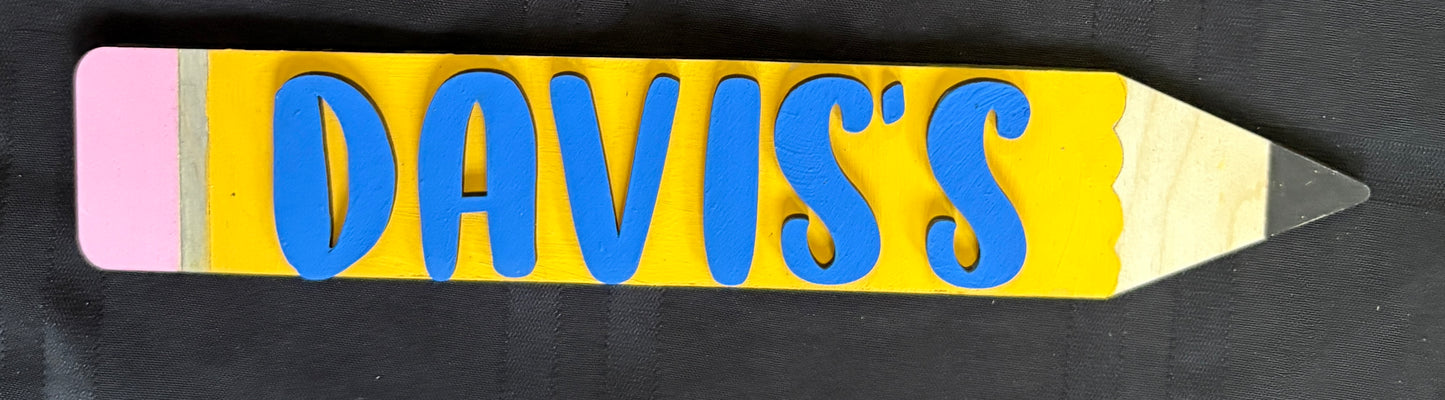Personalized Interchangeable Back to School Sign