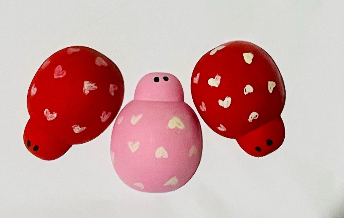 Valentine Bug Shaped Peg Doll Set