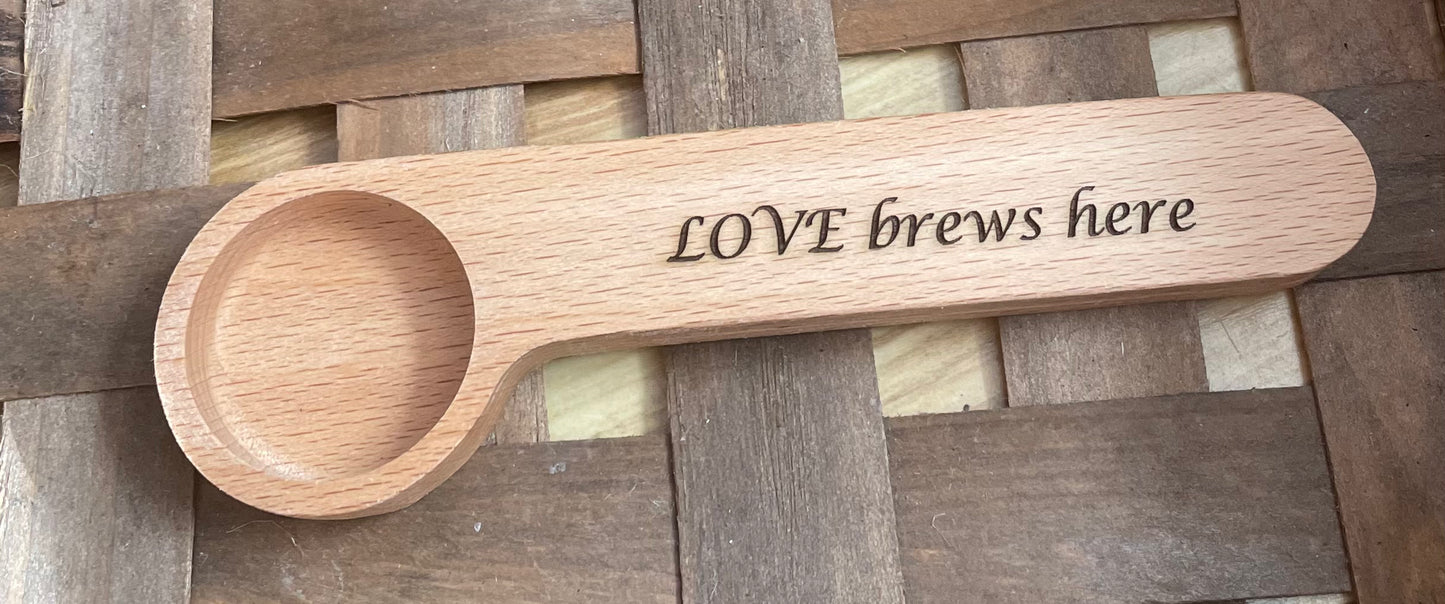 Laser Engraved Coffee Scoops