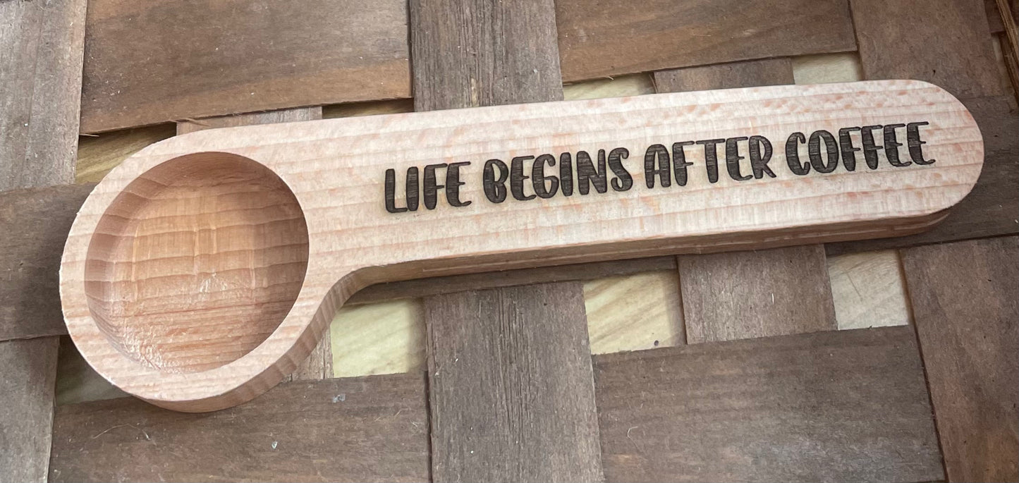 Laser Engraved Coffee Scoops