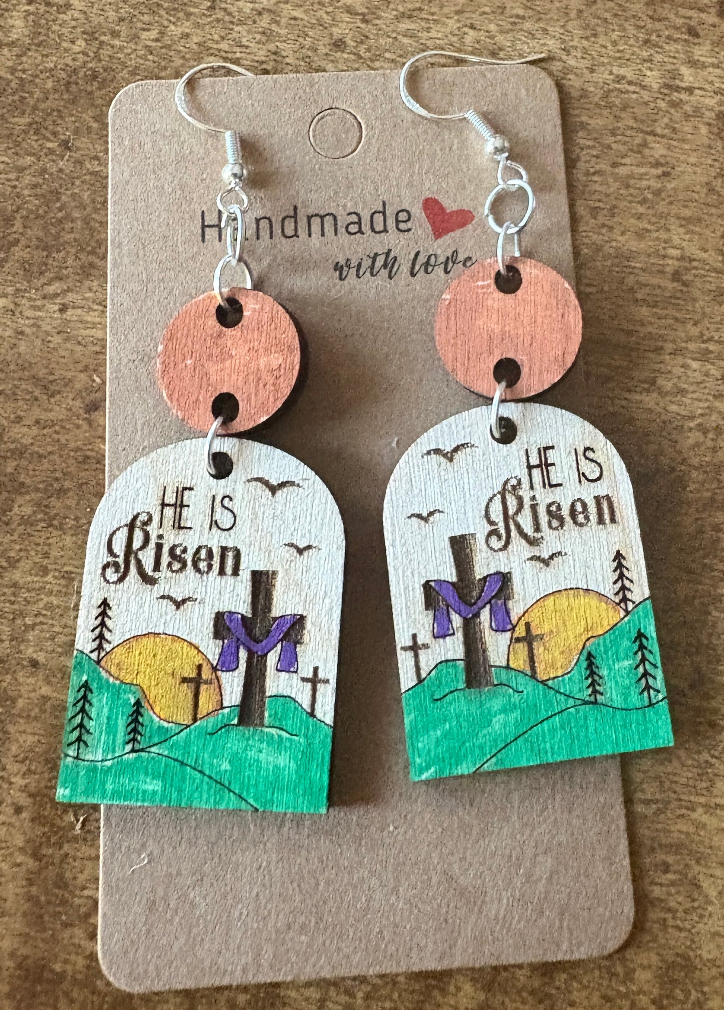 He is Risen Dangle Earrings