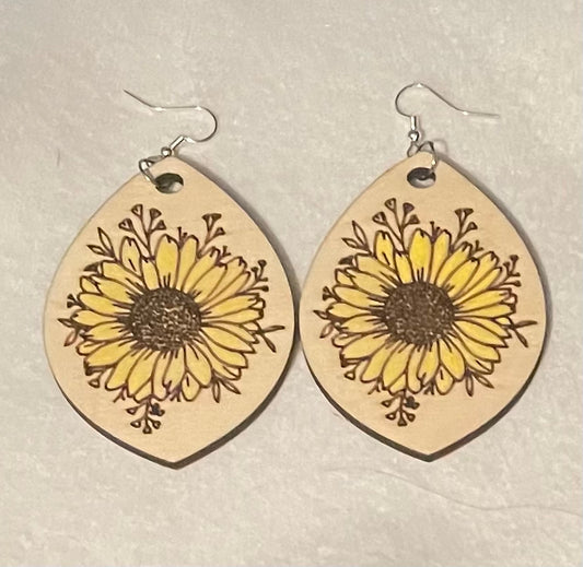 Sunflower Dangle Earrings