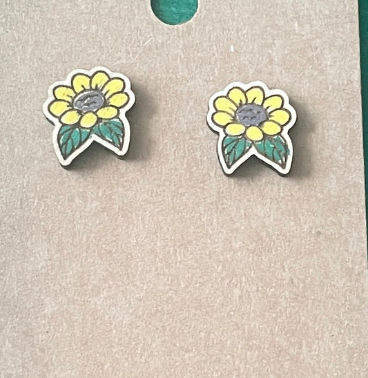 Sunflower Stud Earrings