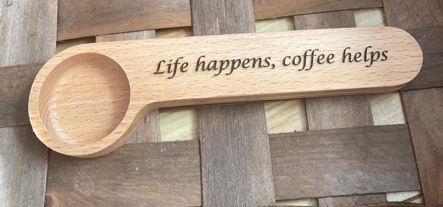 Laser Engraved Coffee Scoops