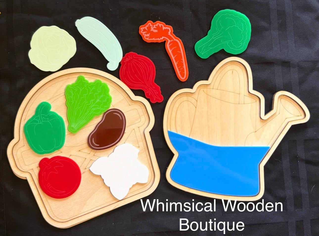 Acrylic Vegetable Sensory Set