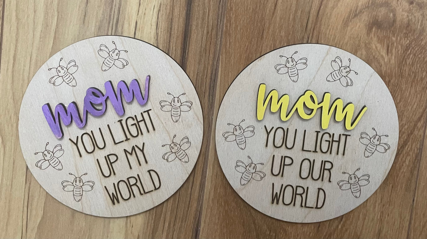Mother’s Day Firefly Fingerprint Magnet