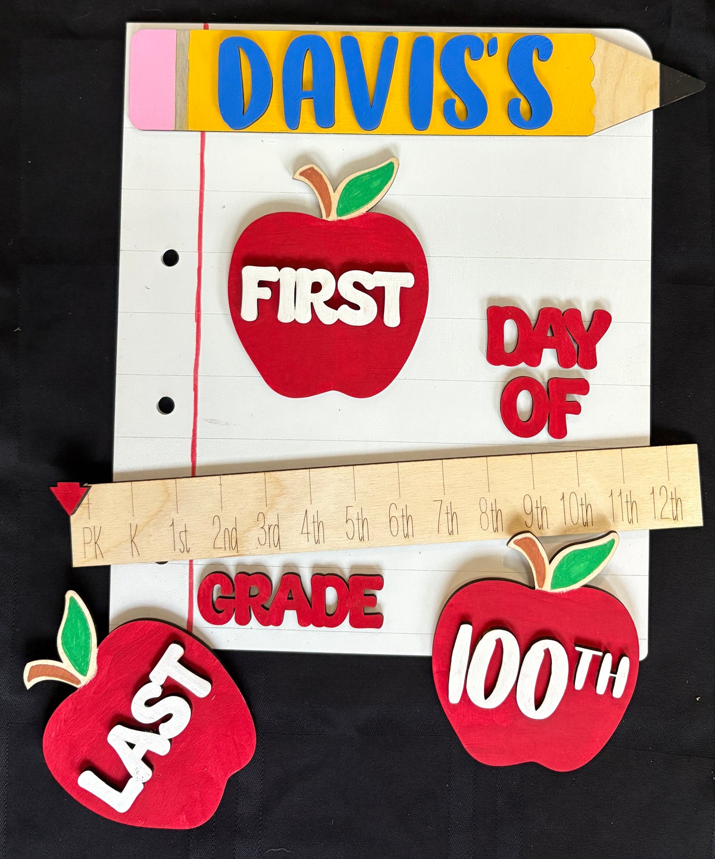 Personalized Interchangeable Back to School Sign
