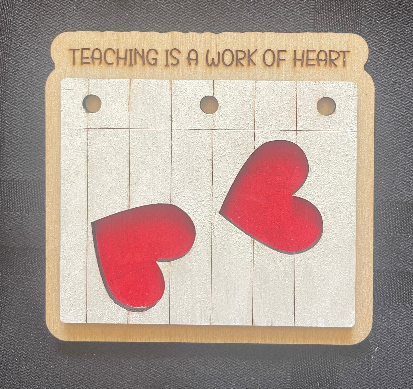 Teacher Two Layer Painted Magnet