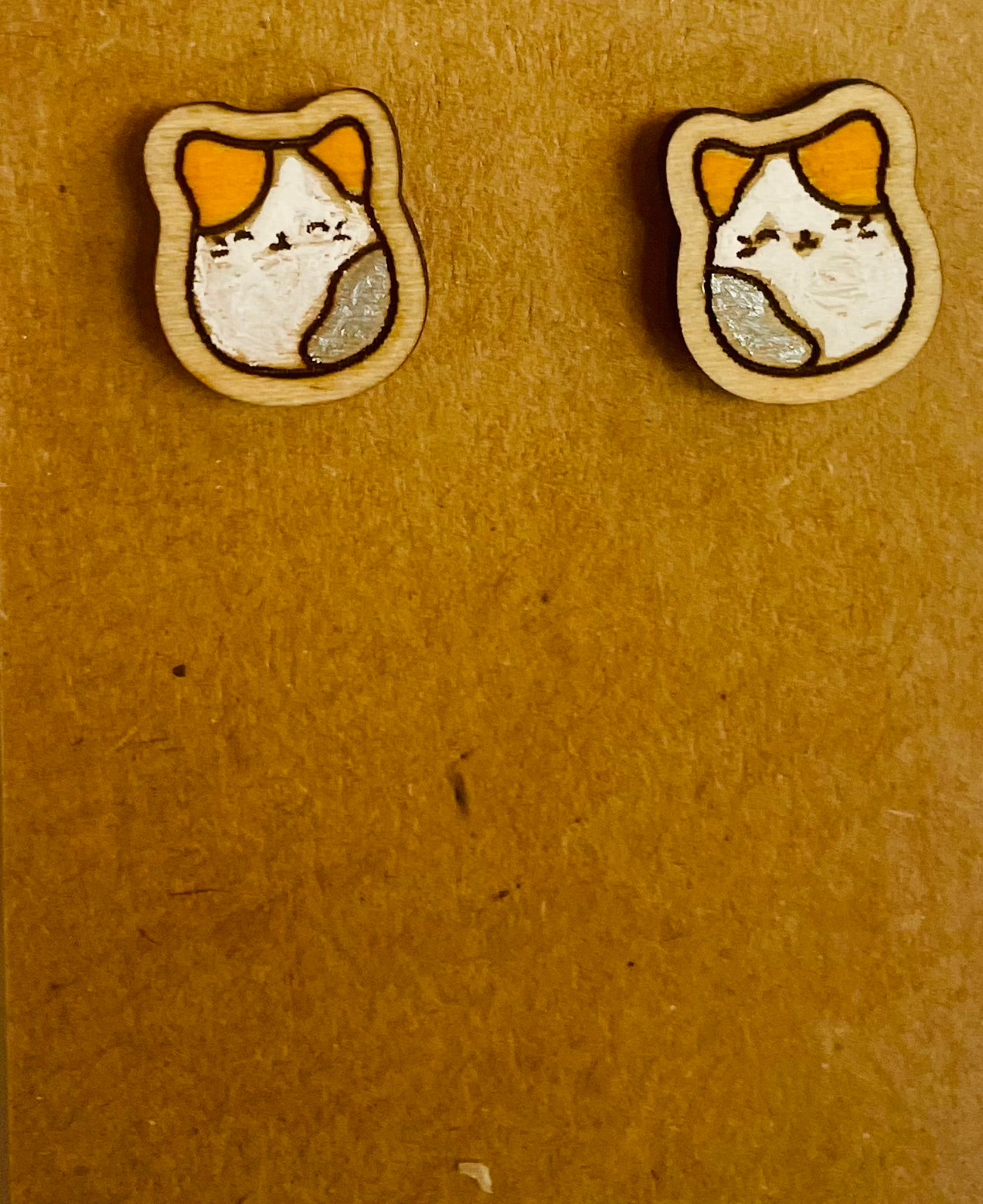 Cat Stud Earrings