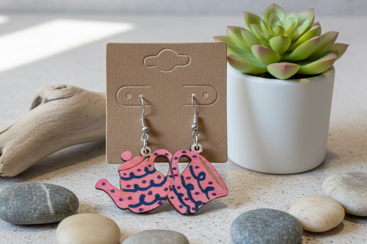 Tea Set Dangle Earrings