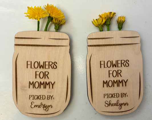 Custom Flower Holder Fridge Magnet