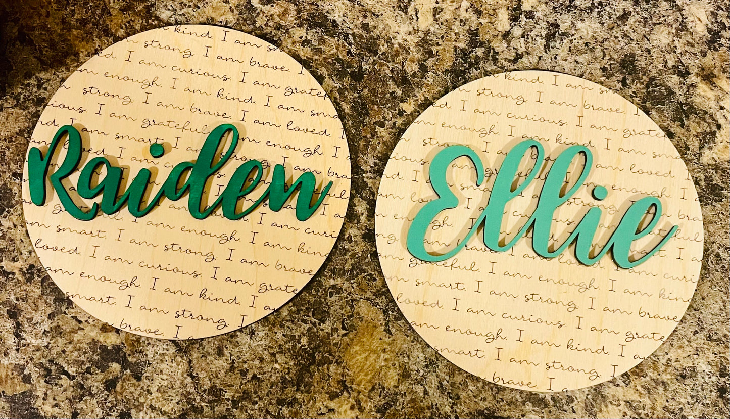 Affirmations Name Sign
