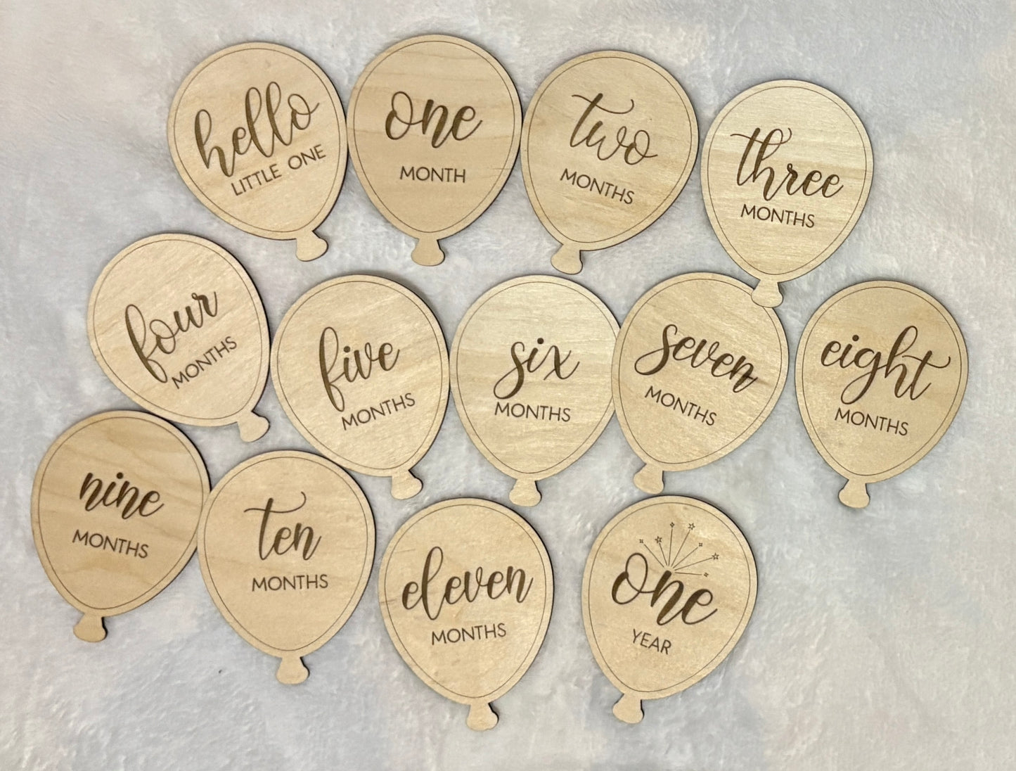 Newborn Baby Milestone Discs Balloon Shape