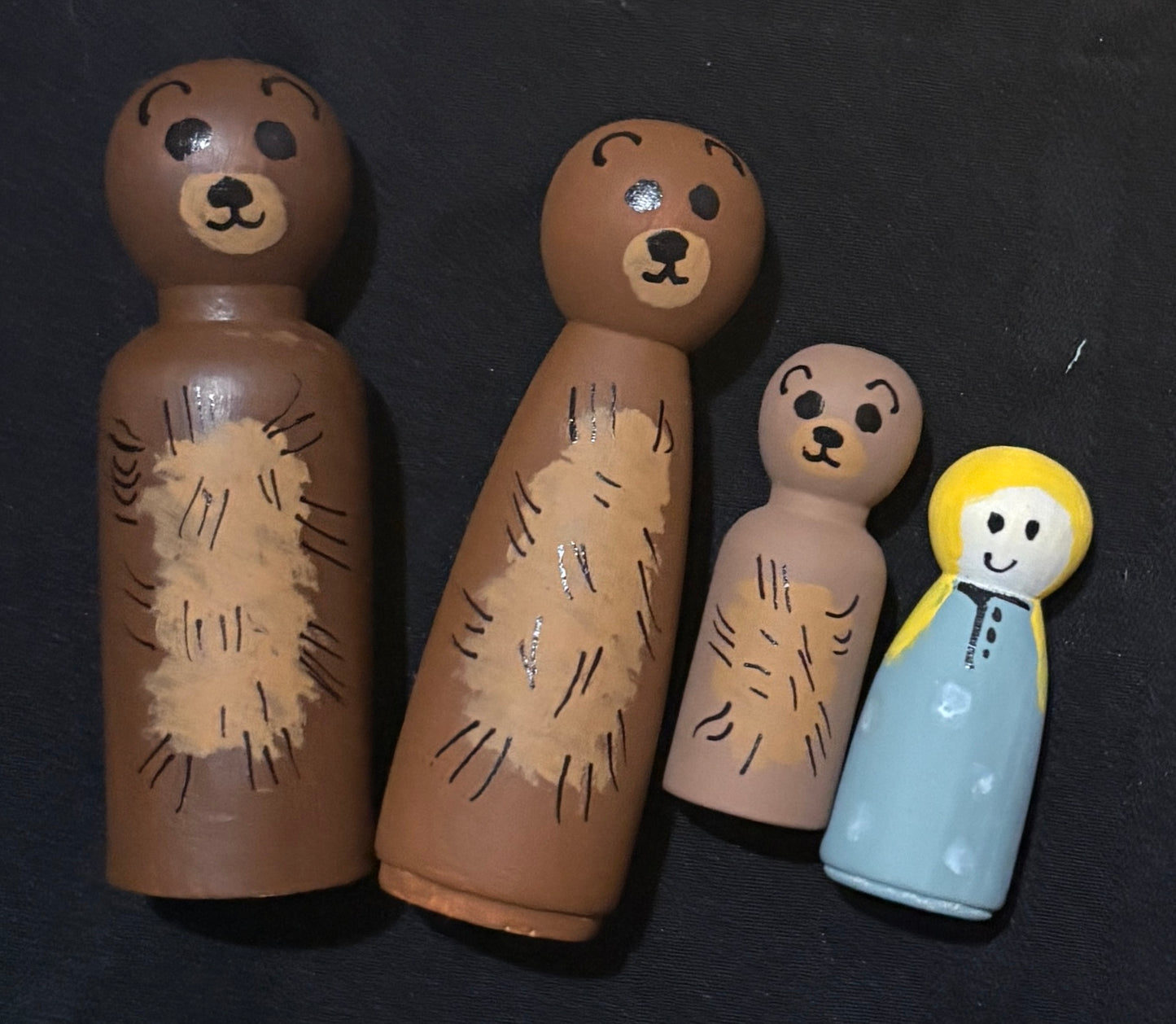 Goldilocks Peg Doll Set