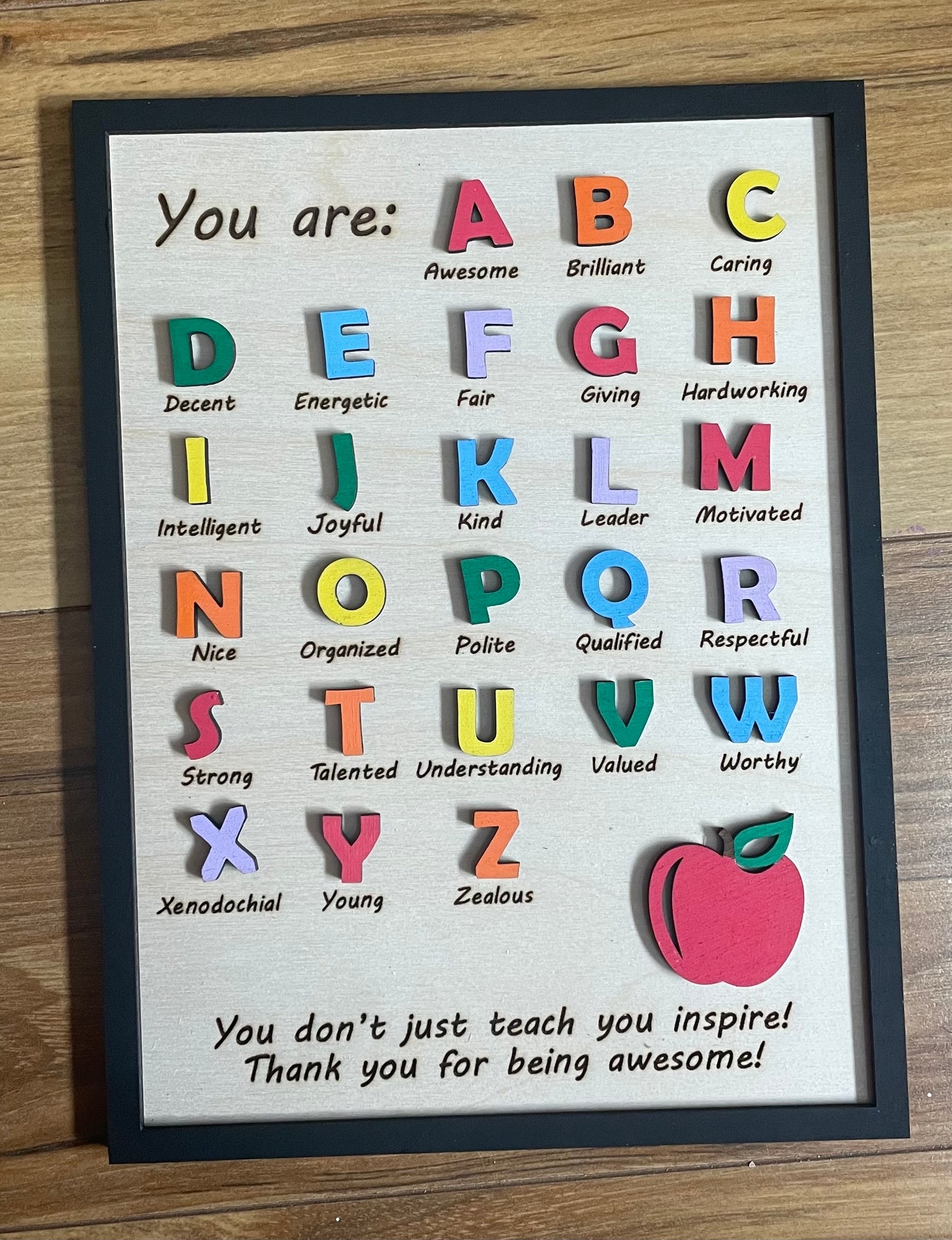 Teacher Alphabet Board