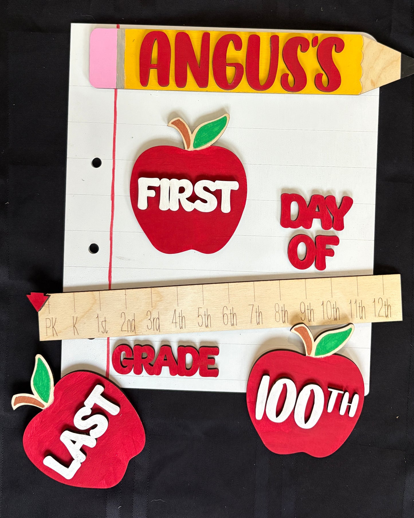 Personalized Interchangeable Back to School Sign