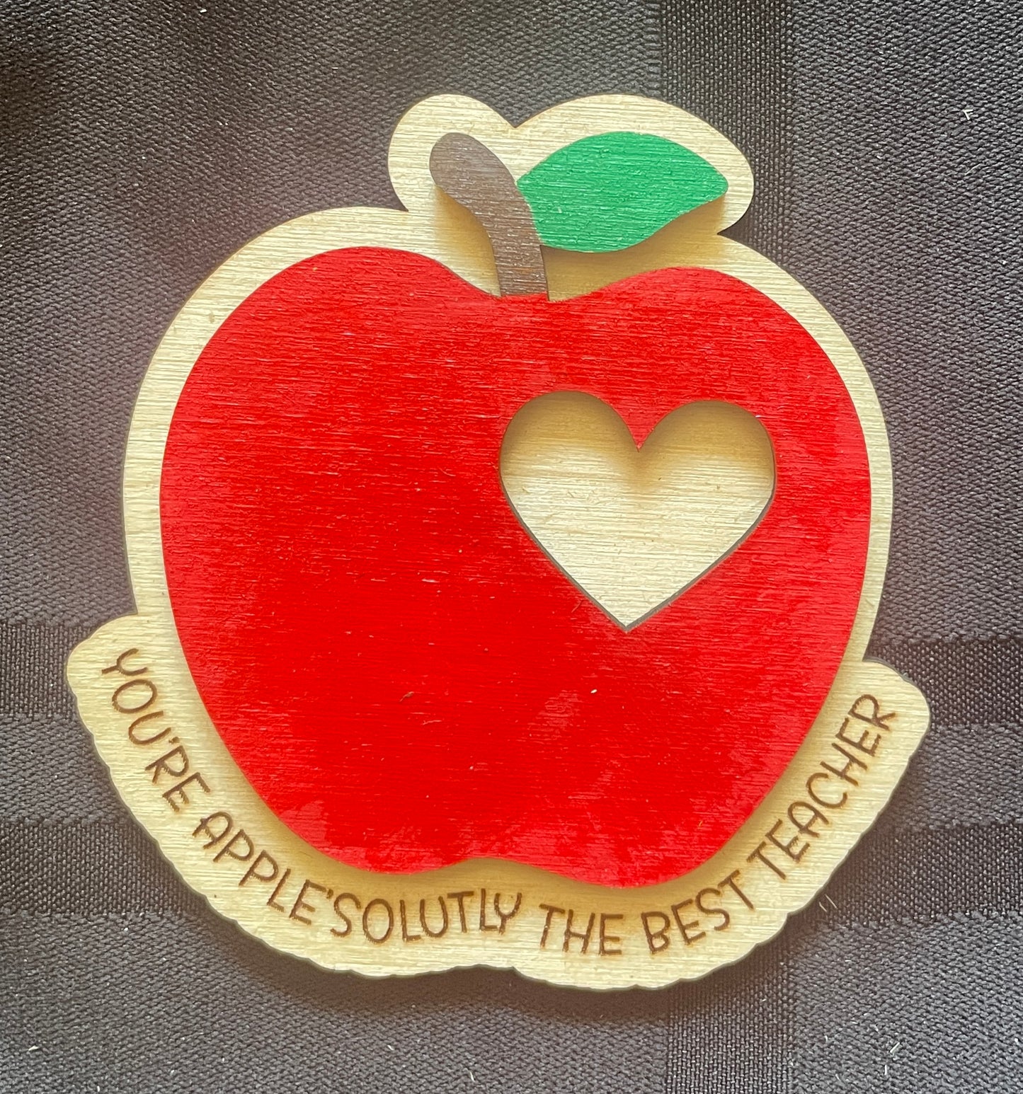 Teacher Two Layer Painted Magnet