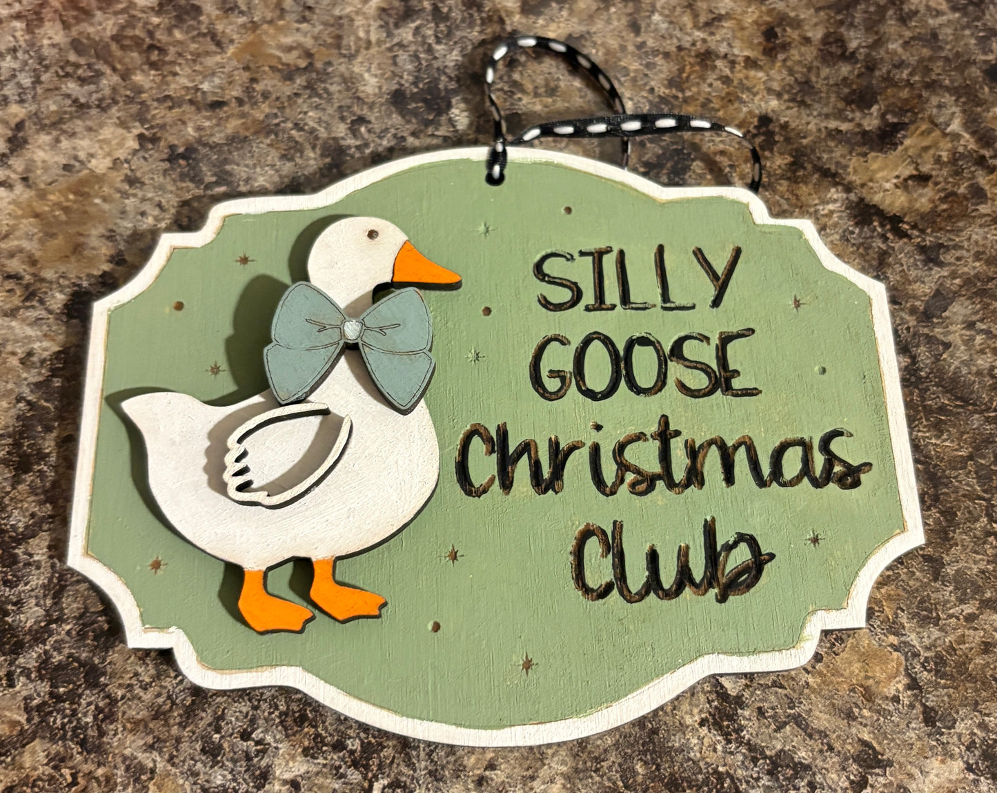 Silly Goose Christmas Ornaments