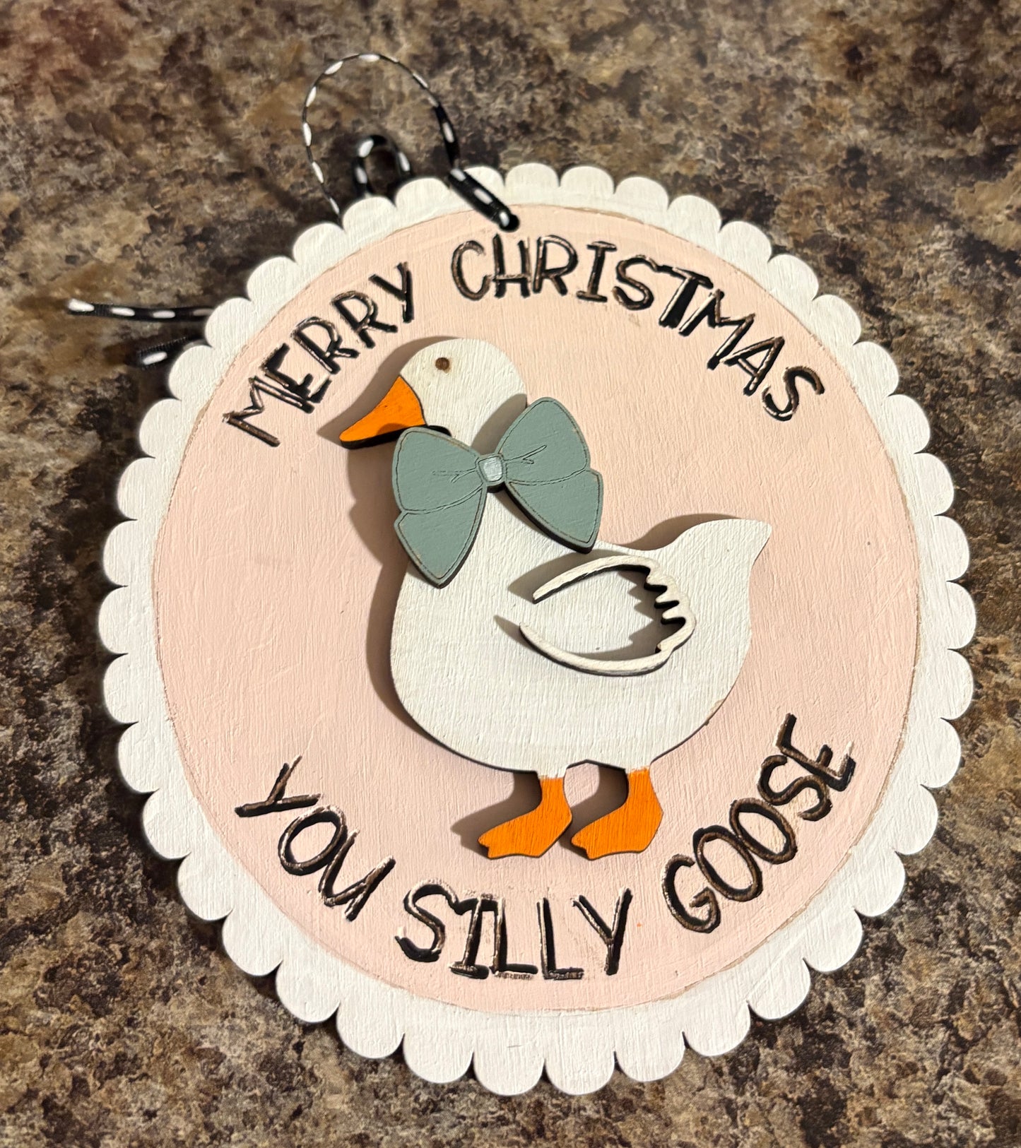 Silly Goose Christmas Ornaments