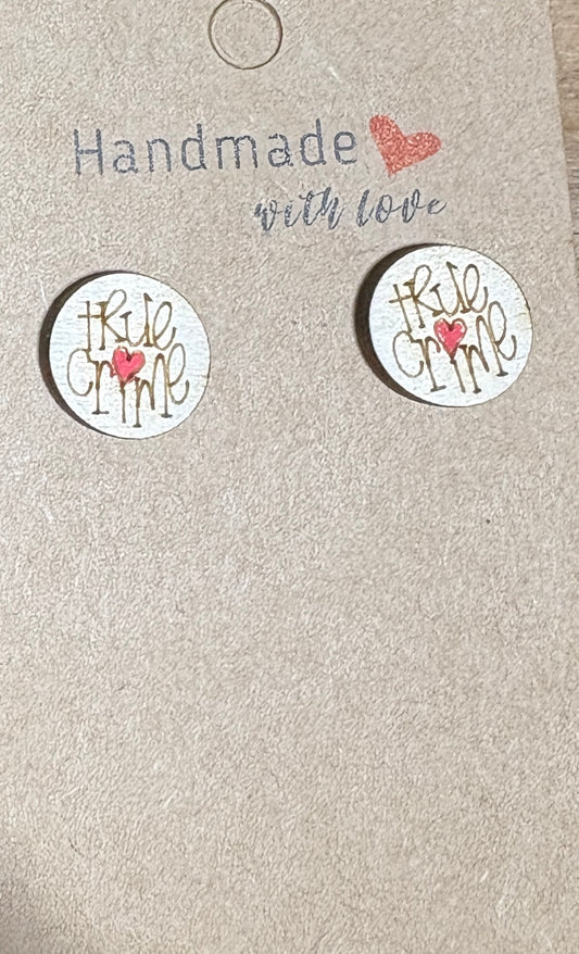 True Crime Stud Earrings