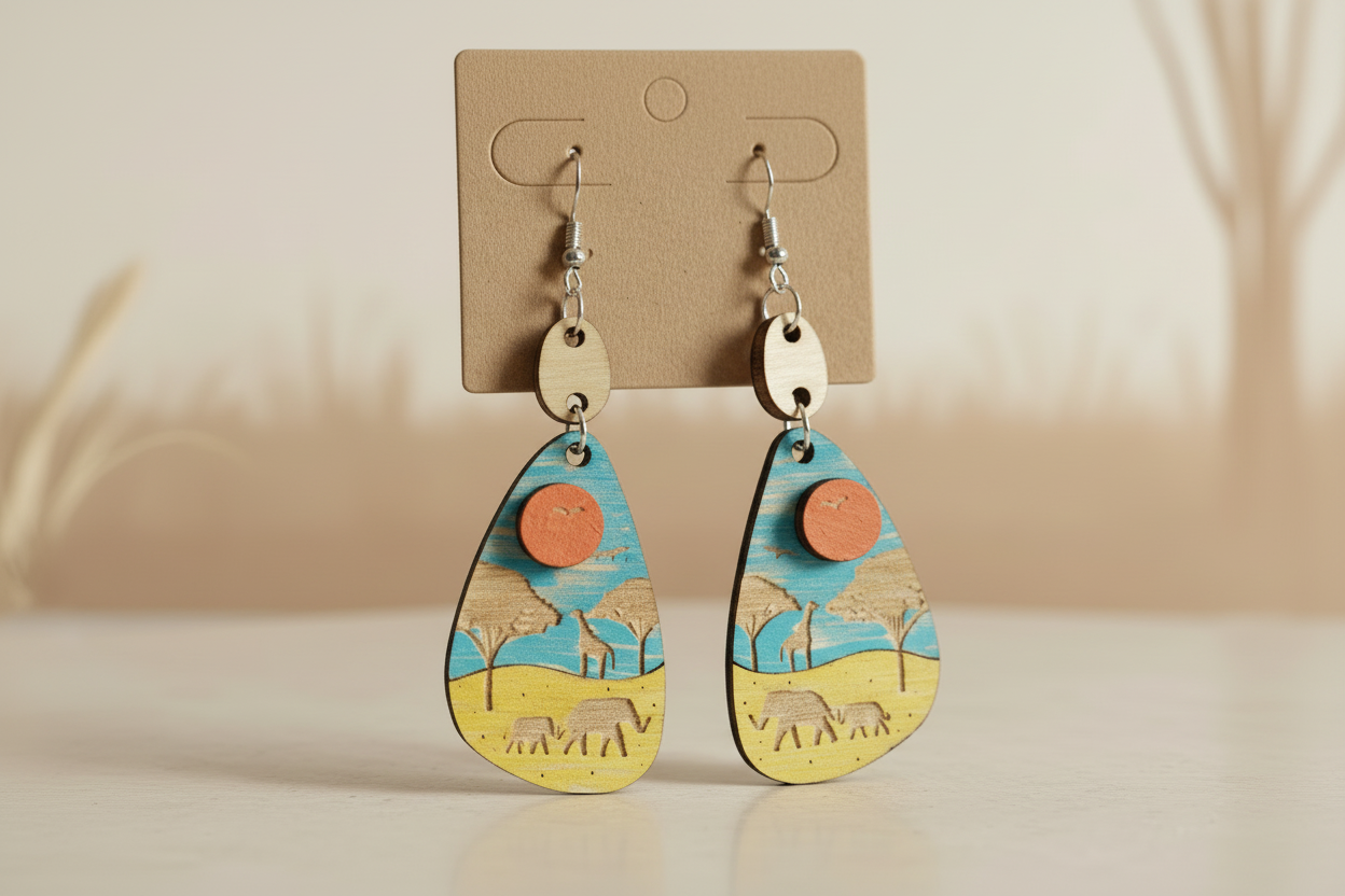 Safari Dangle Earrings