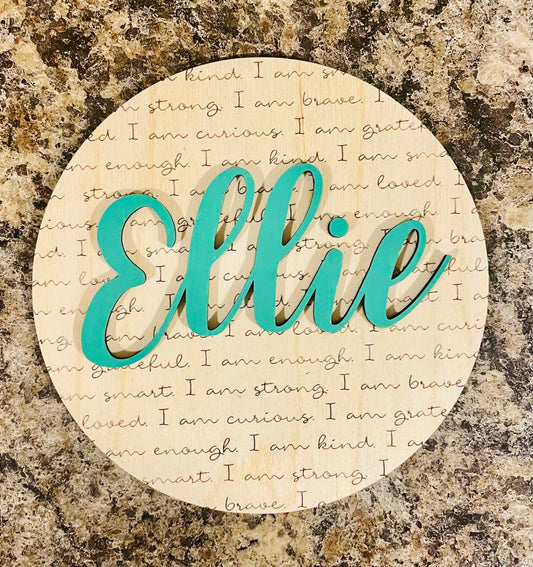 Affirmations Name Sign