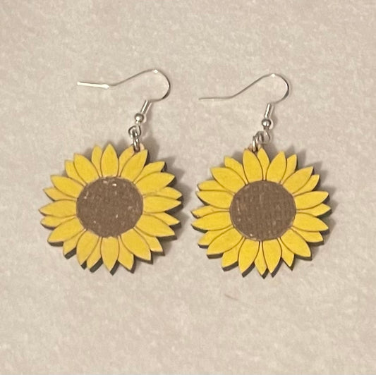 Sunflower Dangle Earrings