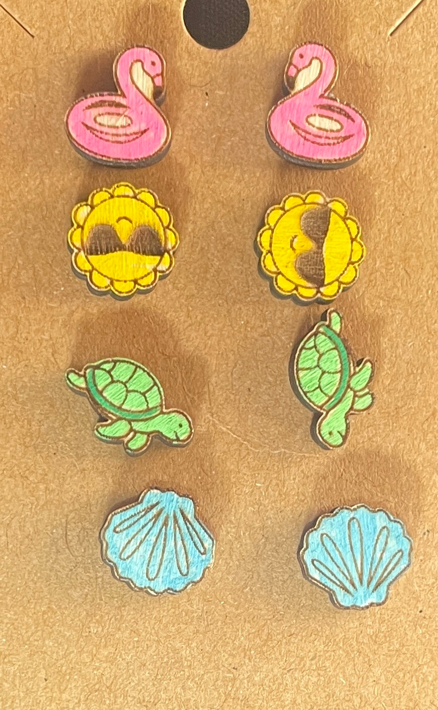 Summer Stud Earrings Set