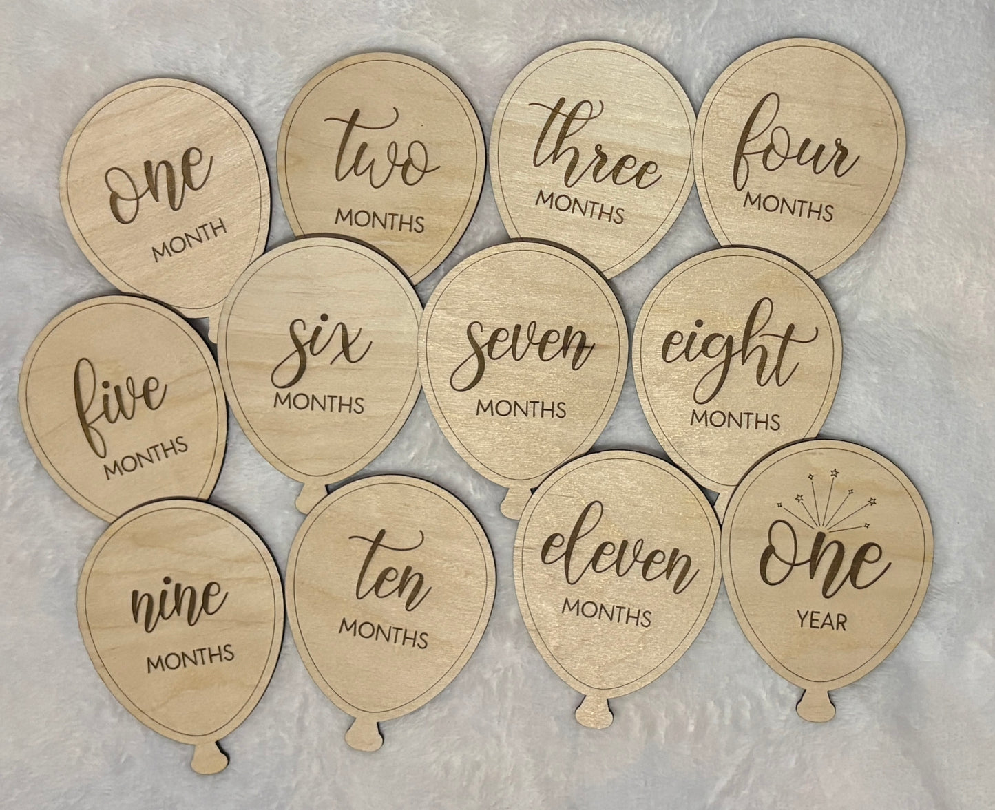 Newborn Baby Milestone Discs Balloon Shape