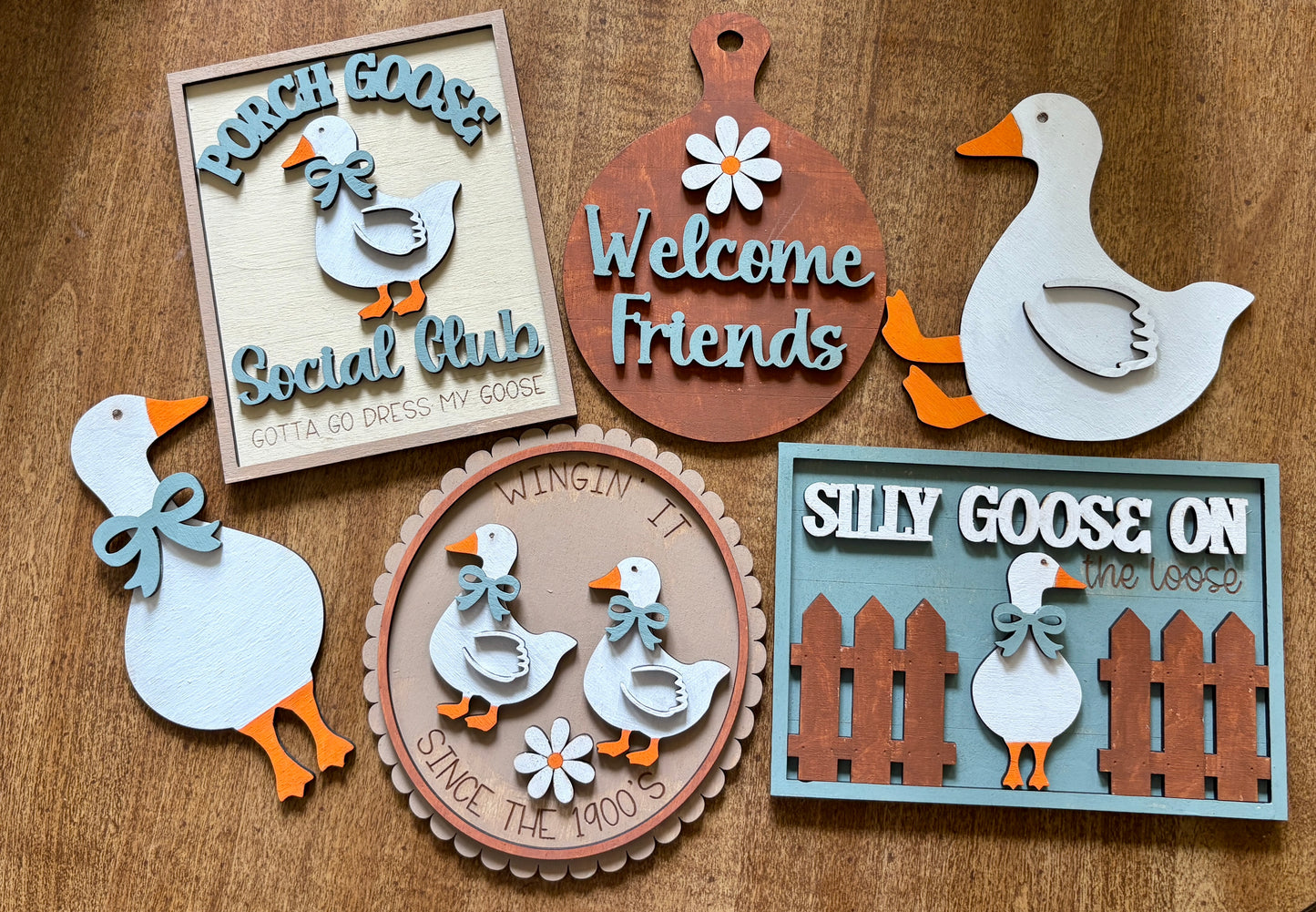 Porch Goose Tier Tray Set