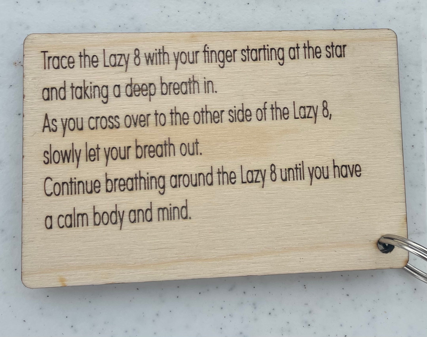 Lazy 8 Breathing Keychain