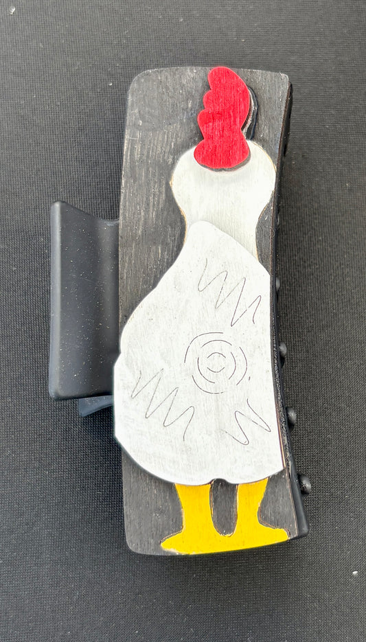 4” 3D Chicken Butt Claw Clip