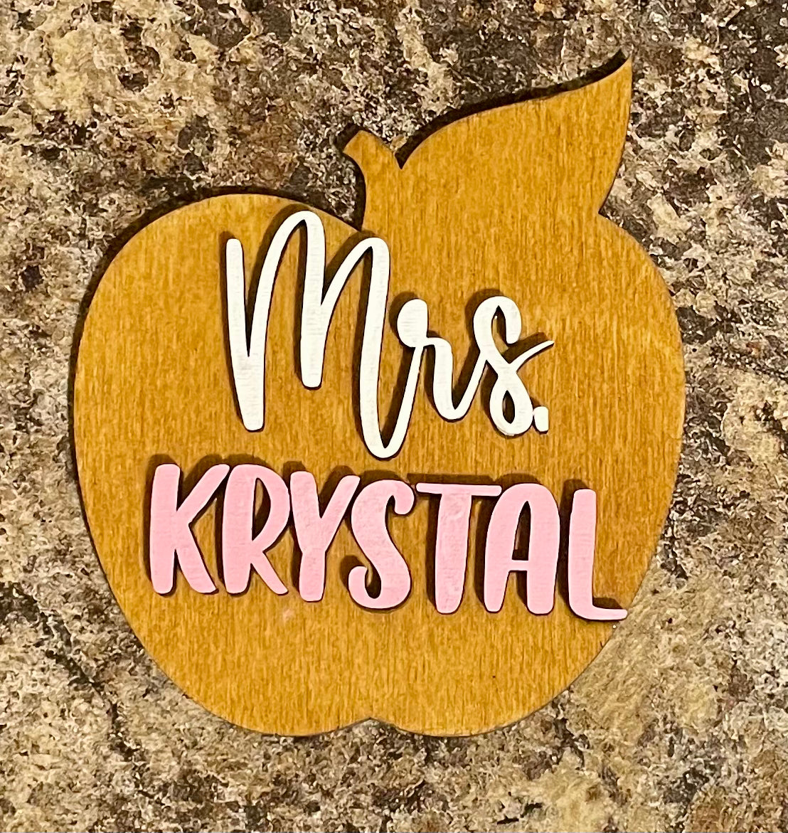 Teacher Apple Magnet