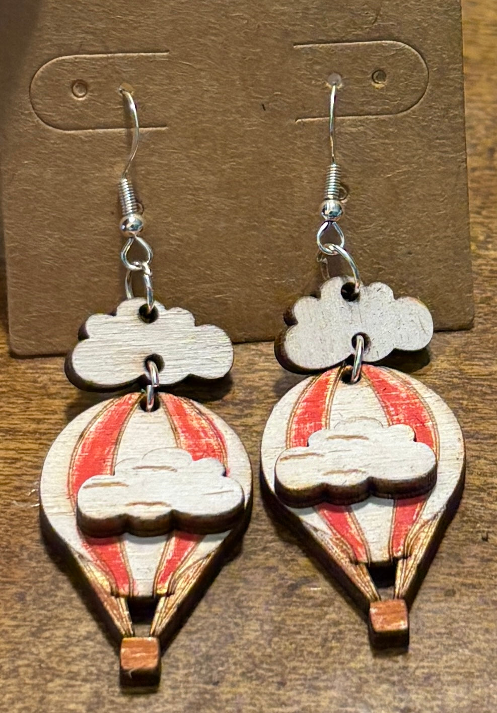 Hot Air Balloon Dangle Earrings