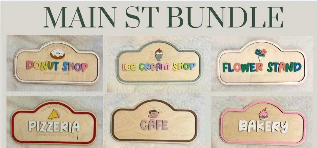 Main Street Bundle Pretend Signs