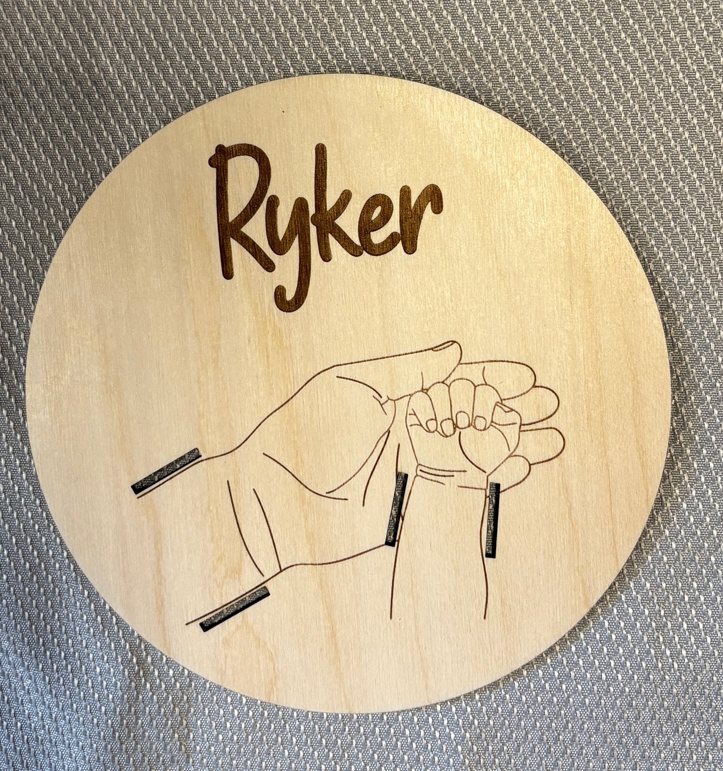 Hospital Bracelet Keepsake Sign