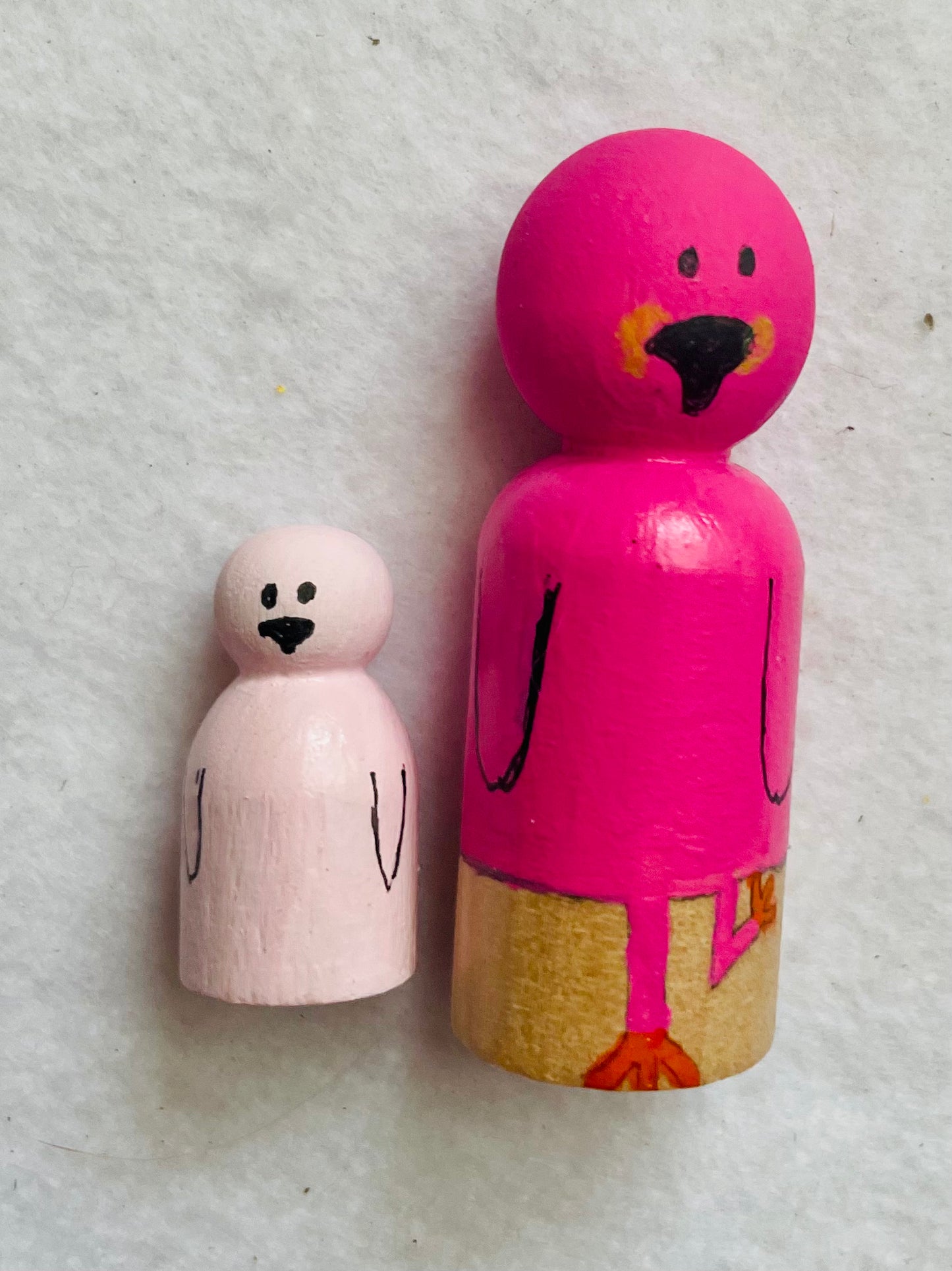 Flamingo Peg Set