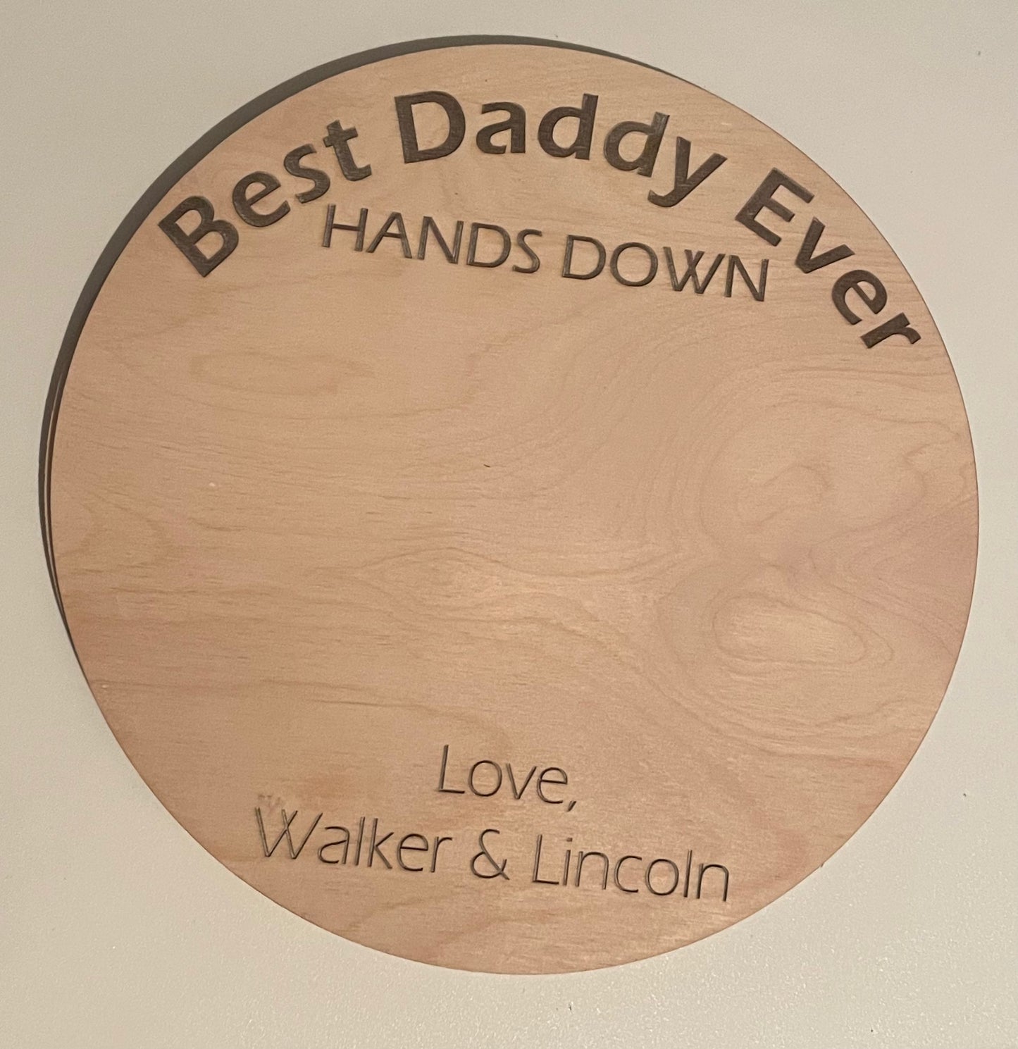 Father’s Day Handprint Sign Best Ever