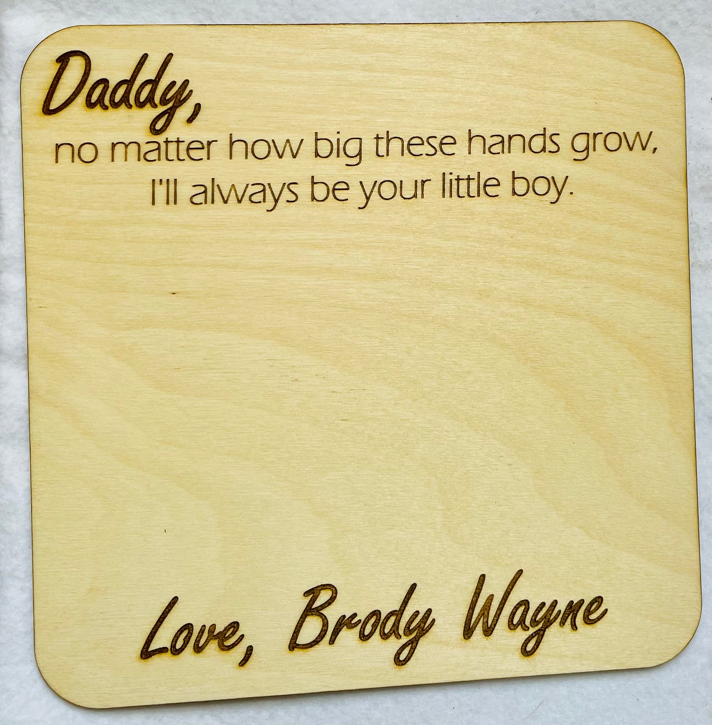 Daddy Father’s Day Handprint Sign