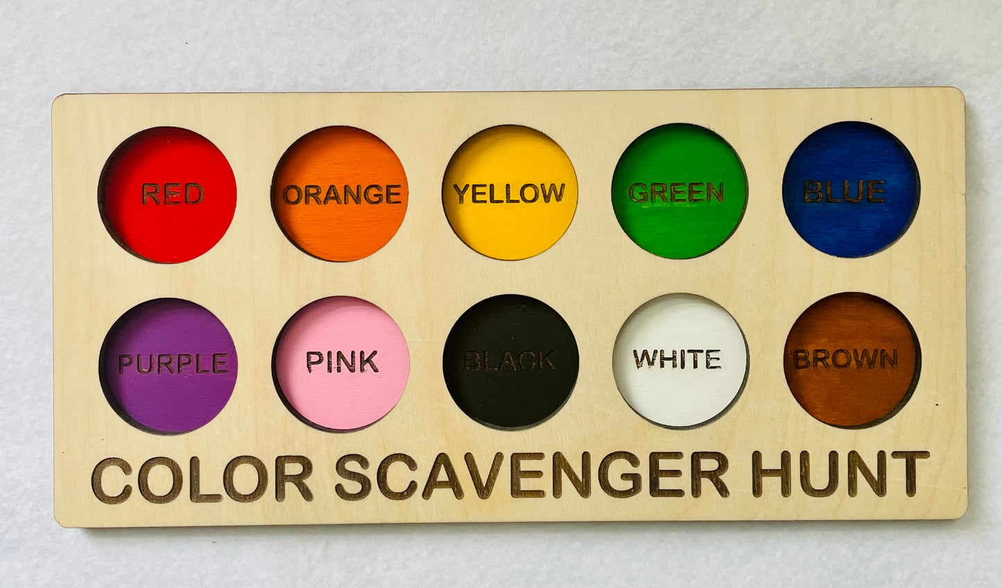 Color Scavenger Hunt Board