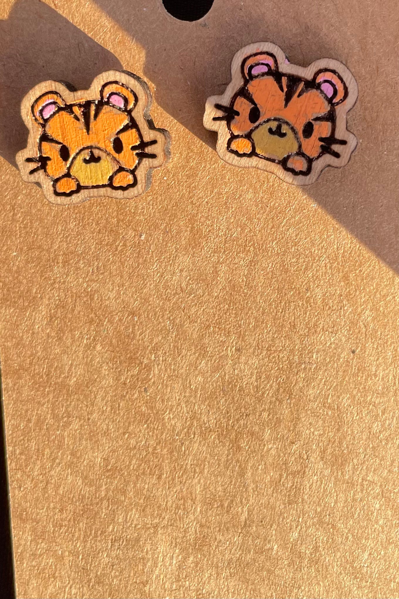 Tiger Stud Earrings